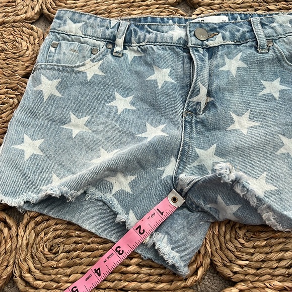 RSQ Collective Star Print Girls Denim Shorts • Size 14 - Picture 3 of 10
